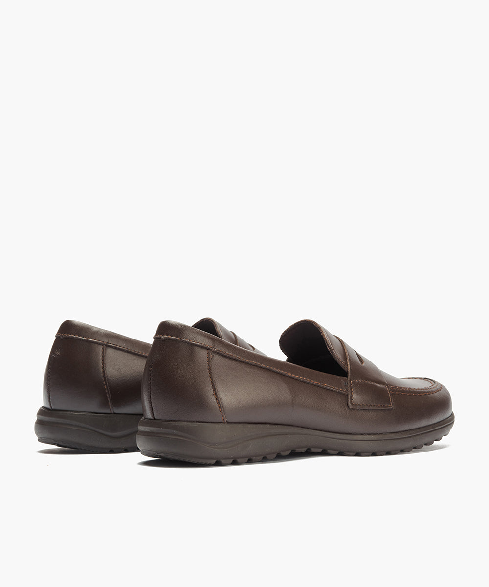 Mocasín antifaz en napa Marrón