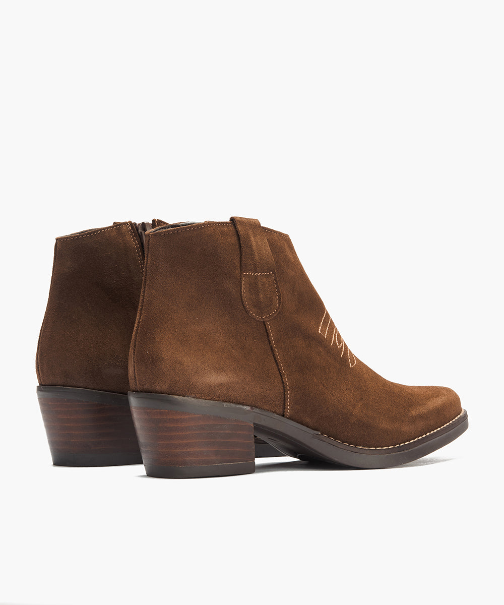 Botin en Serraje Marrón