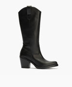 Bota Alta en Napa Negro