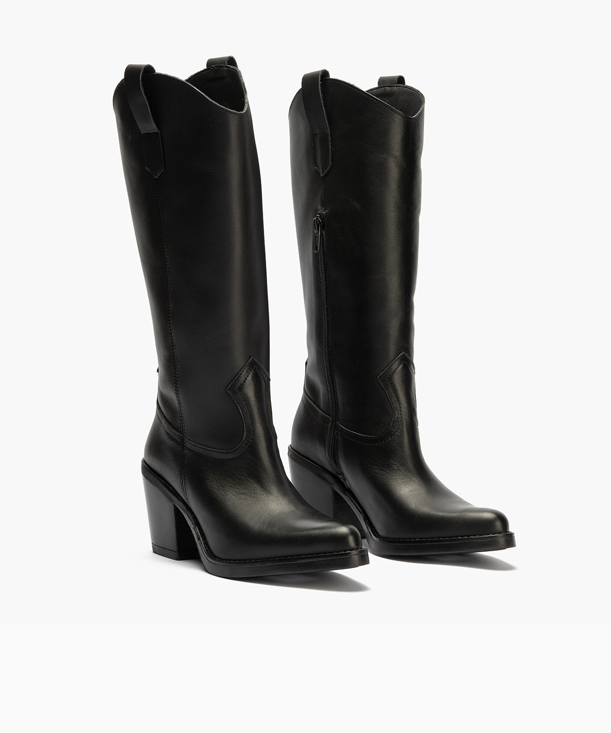 Bota Alta en Napa Negro