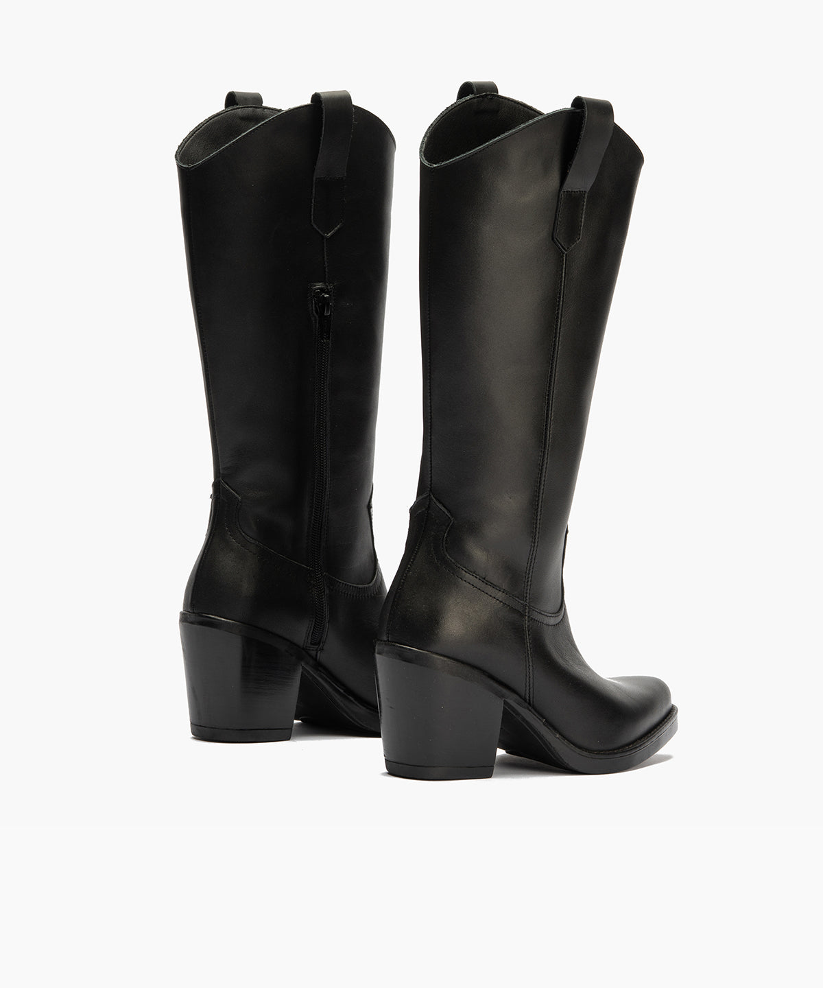 Bota Alta en Napa Negro