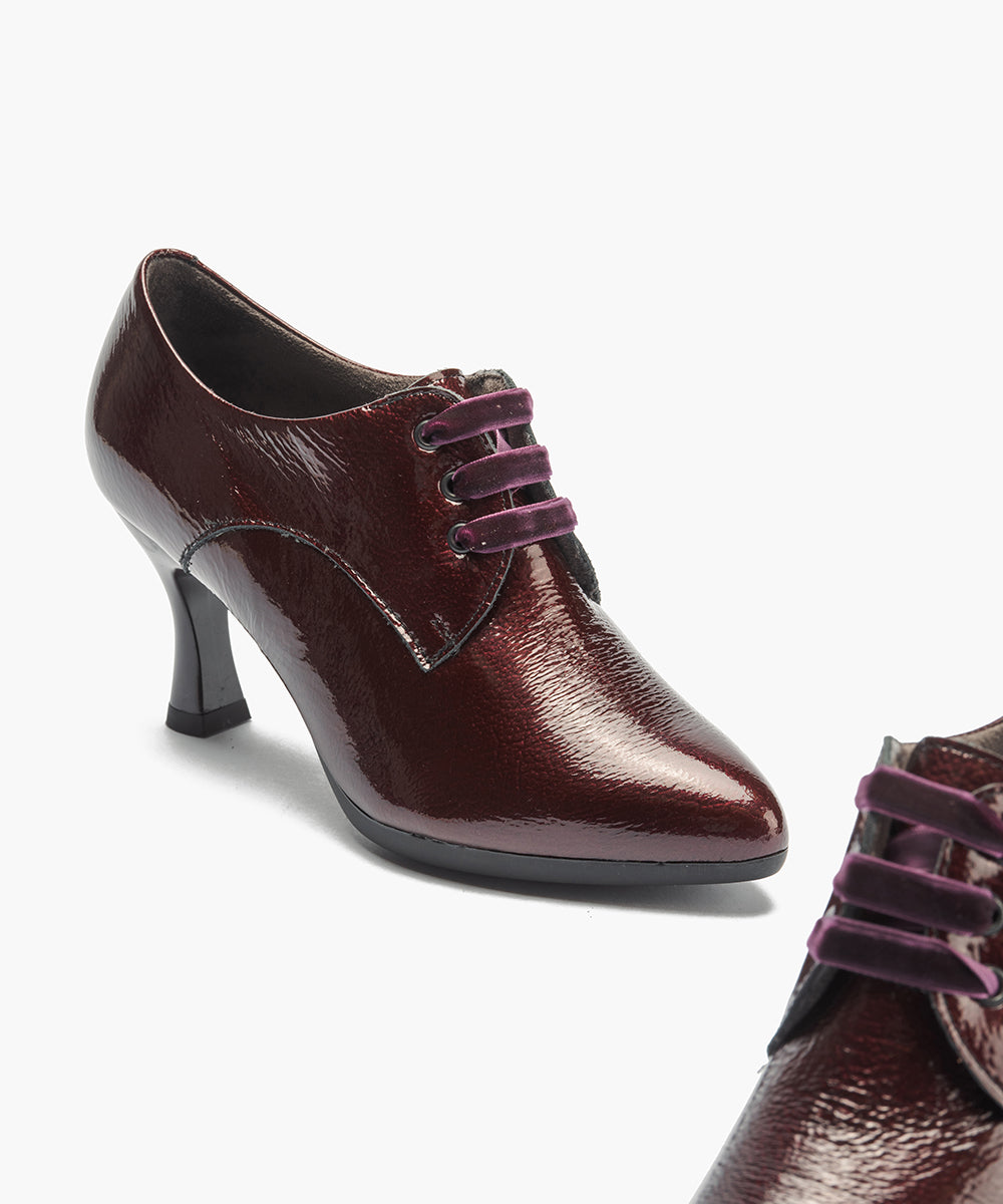 Blucher en Charol Burdeos