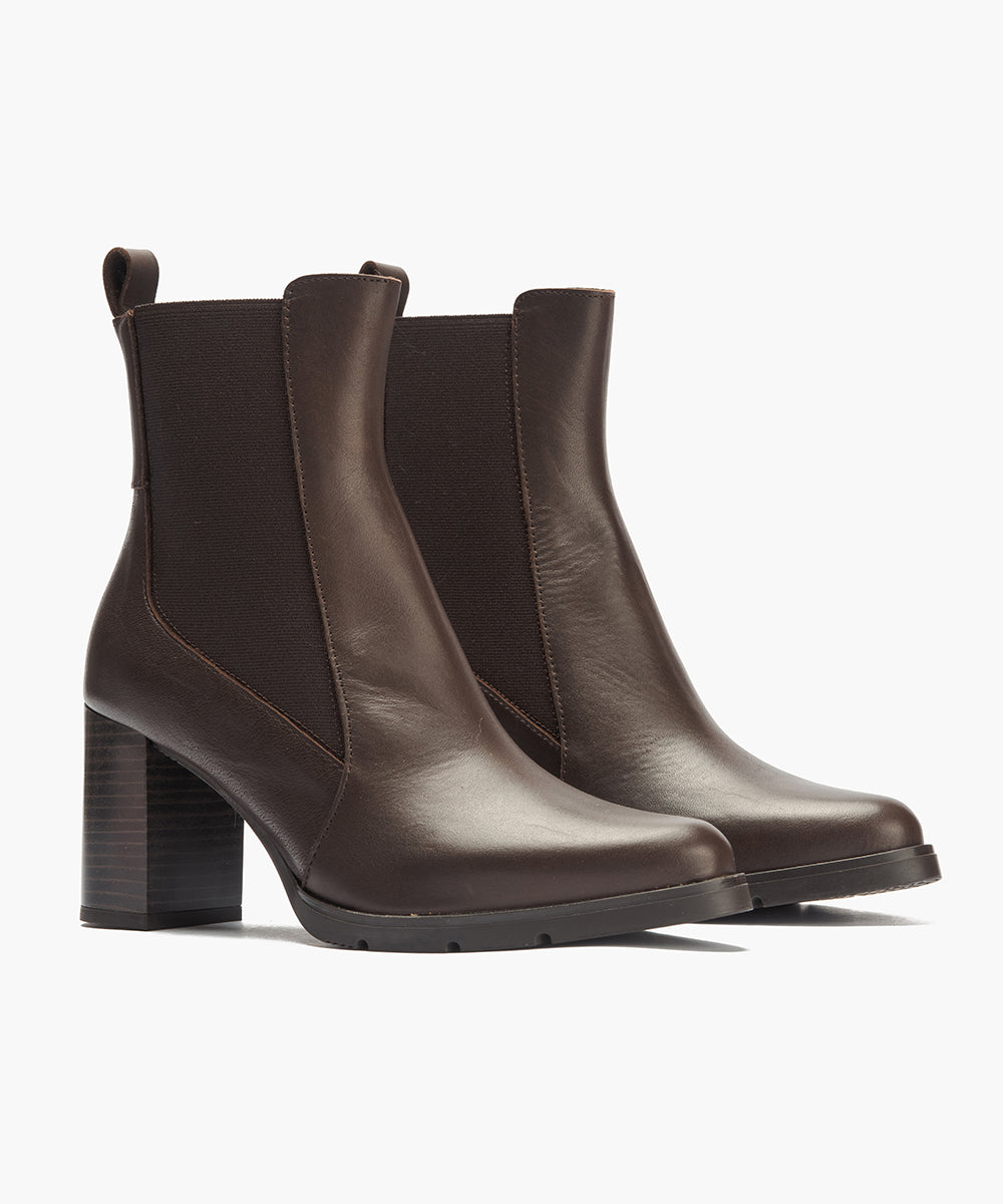 Botin Chelsea en Napa Marrón