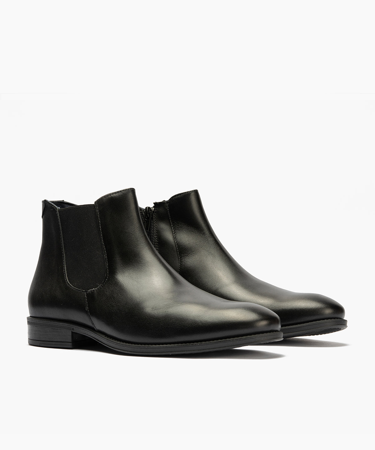 Botín Chelsey vestir hombre con elasticos color negro