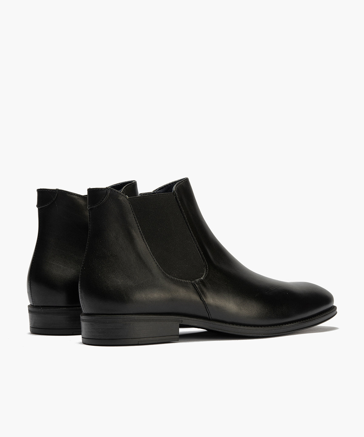 Botín Chelsey vestir hombre con elasticos color negro