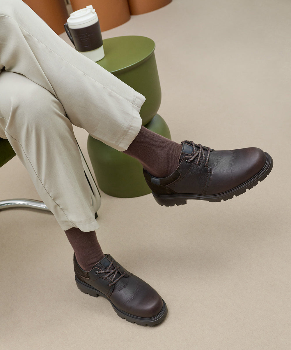Blucher Merlin hombre con cordones color marron