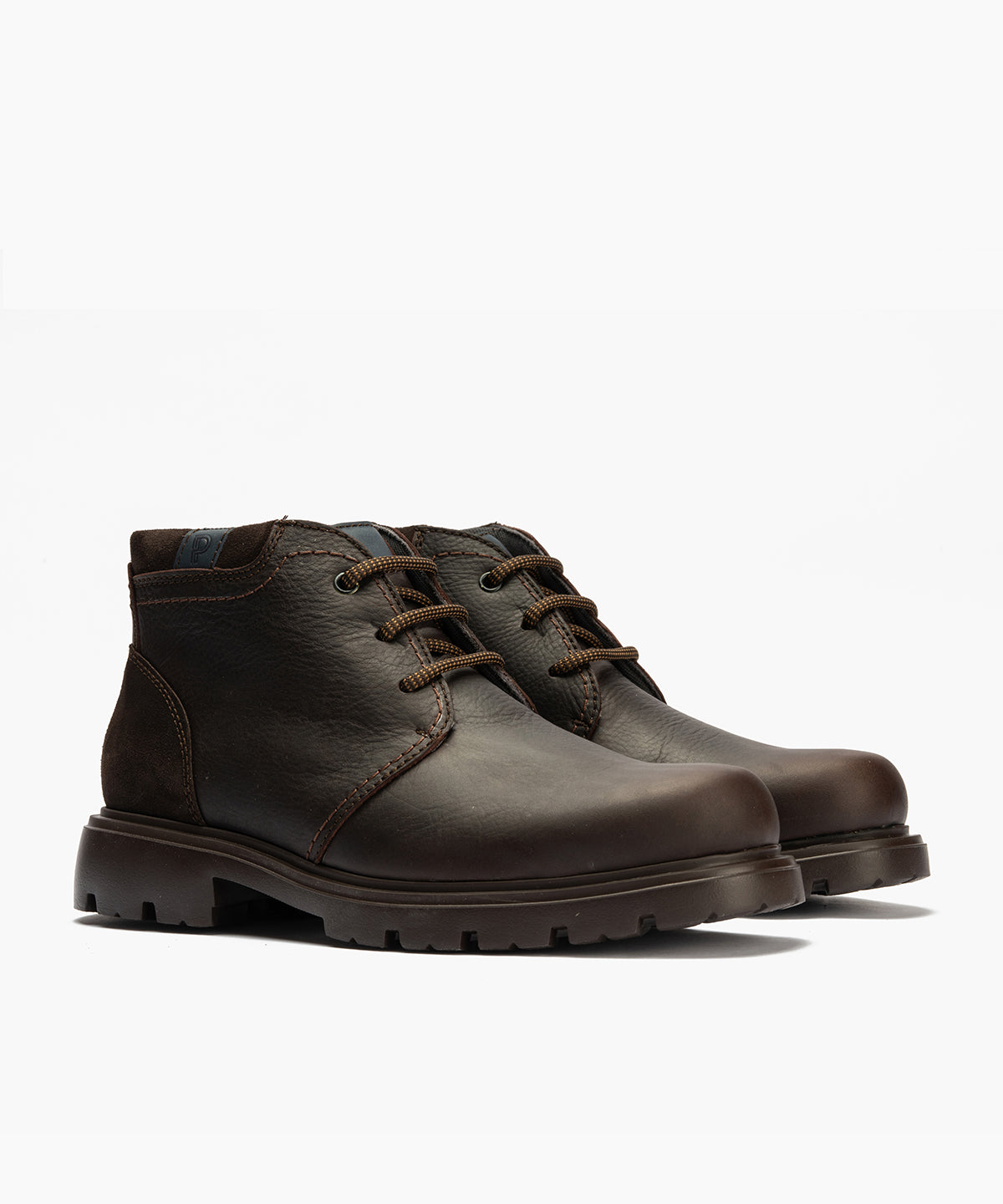 Botín Safari Merlin hombre con cordones color marron