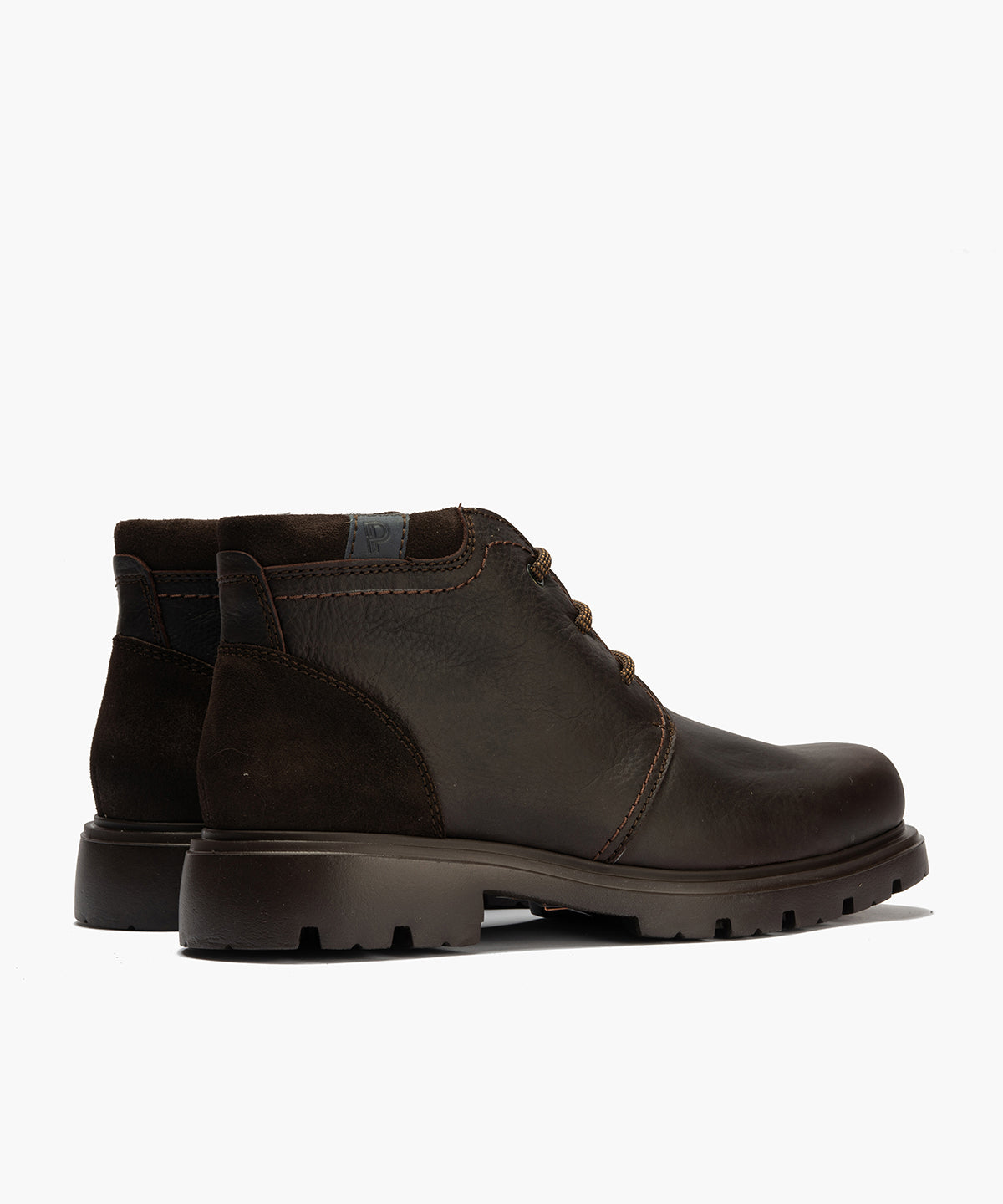 Botín Safari Merlin hombre con cordones color marron