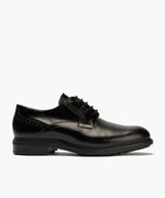 Blucher en Napa hombre con cordones color negro