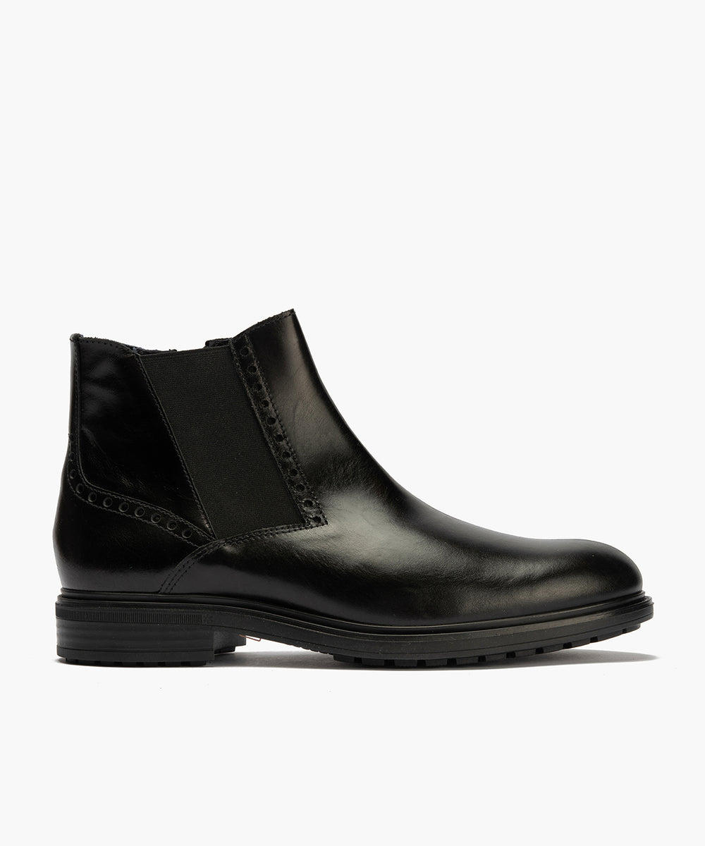 Botin Chelsey hombre con elasticos color negro