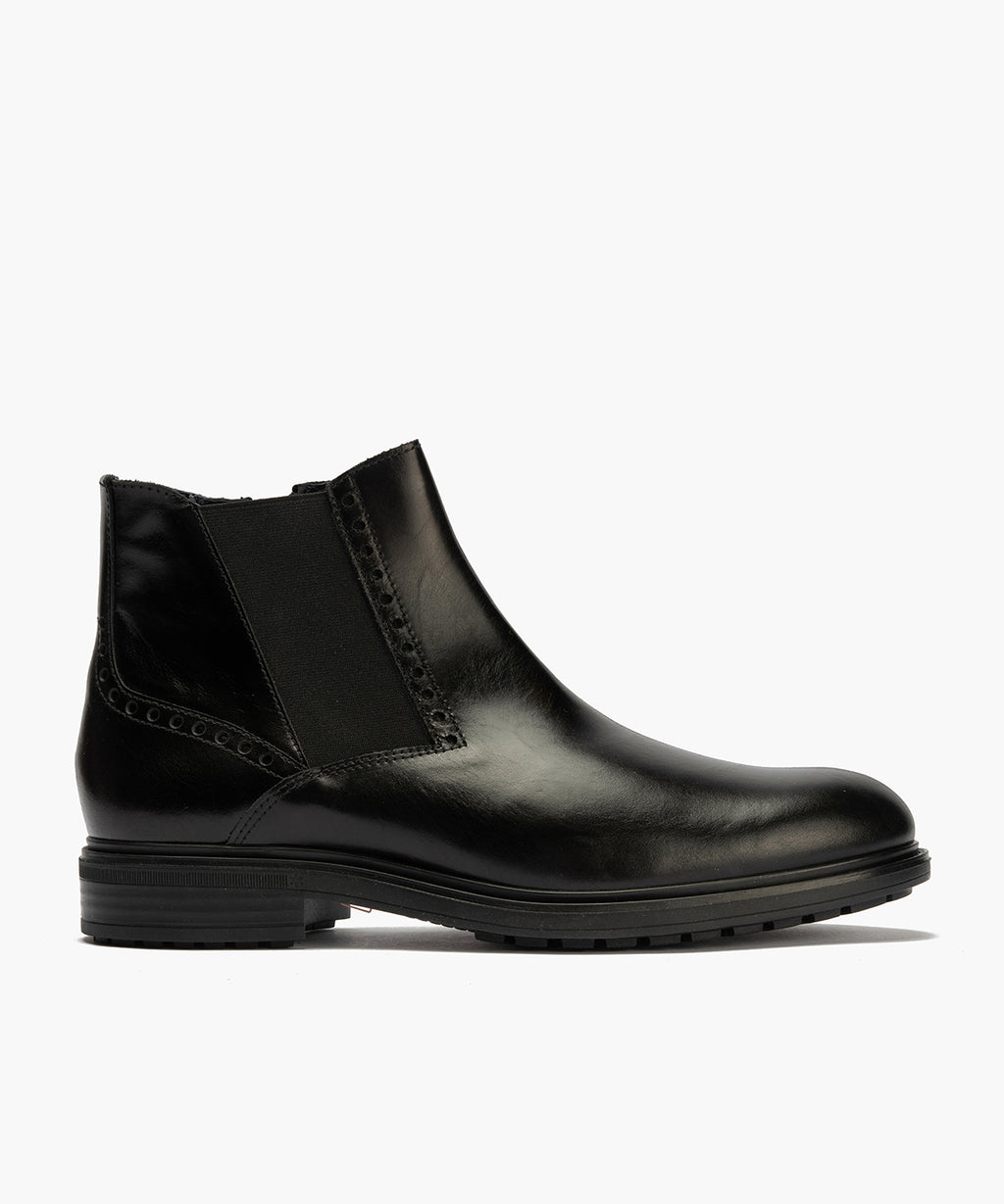 Botin Chelsey hombre con elasticos color negro