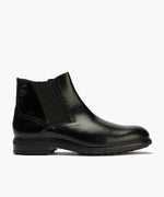 Botin Chelsey hombre con elasticos color negro