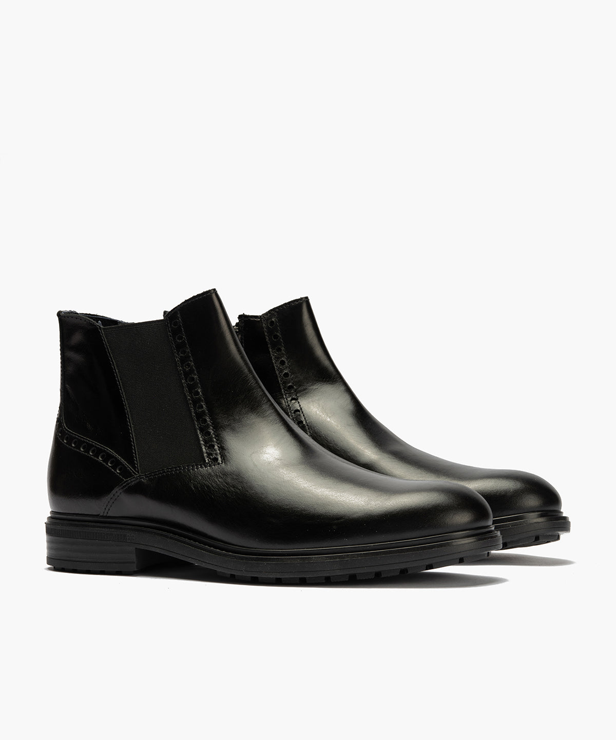 Botin Chelsey hombre con elasticos color negro