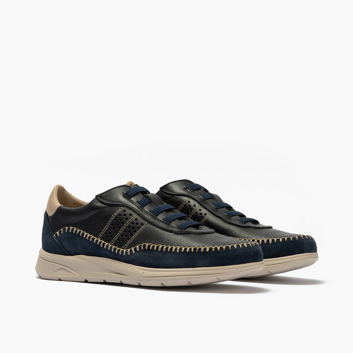 Deportivo para hombre con cordones elásticos Marino