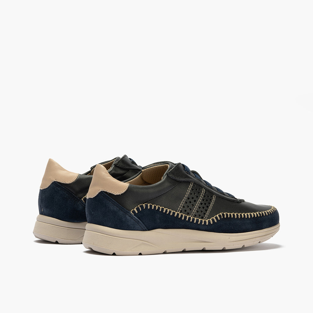 Deportivo para hombre con cordones elásticos Marino