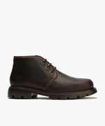 Botin Safari en Piel Engrasada Marrón