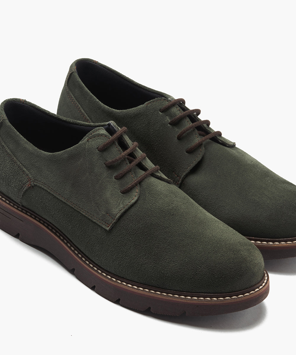 Blucher en Serraje Verde