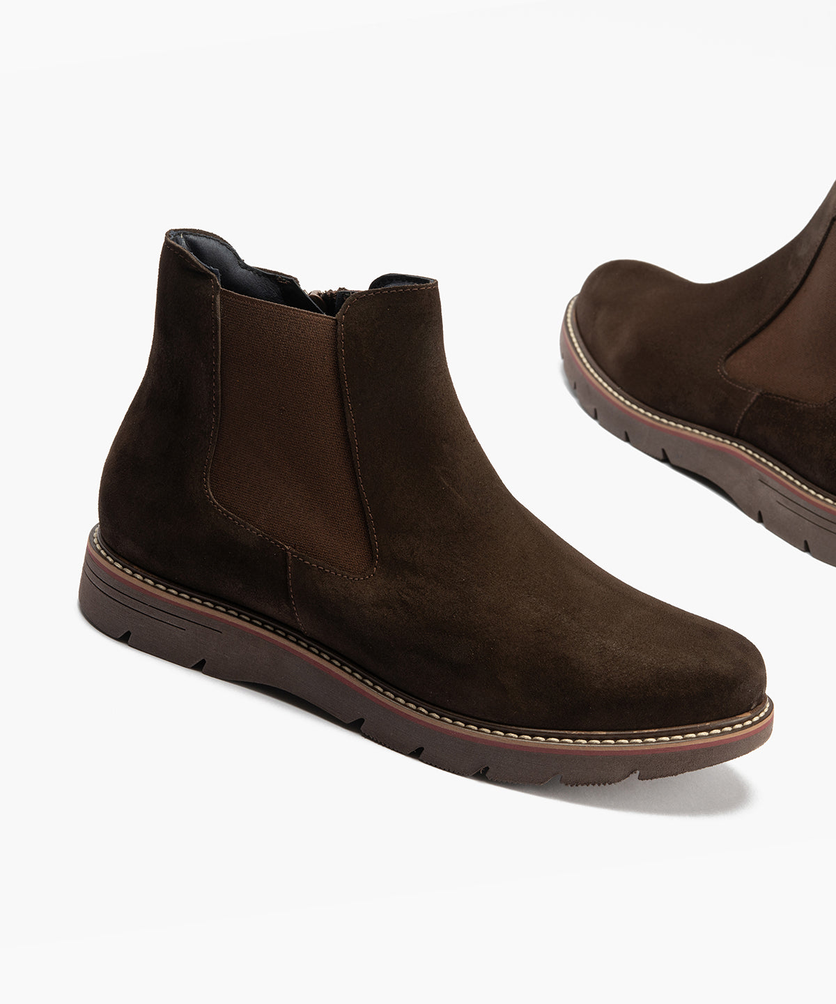 Botin Chelsea en Serraje Marrón