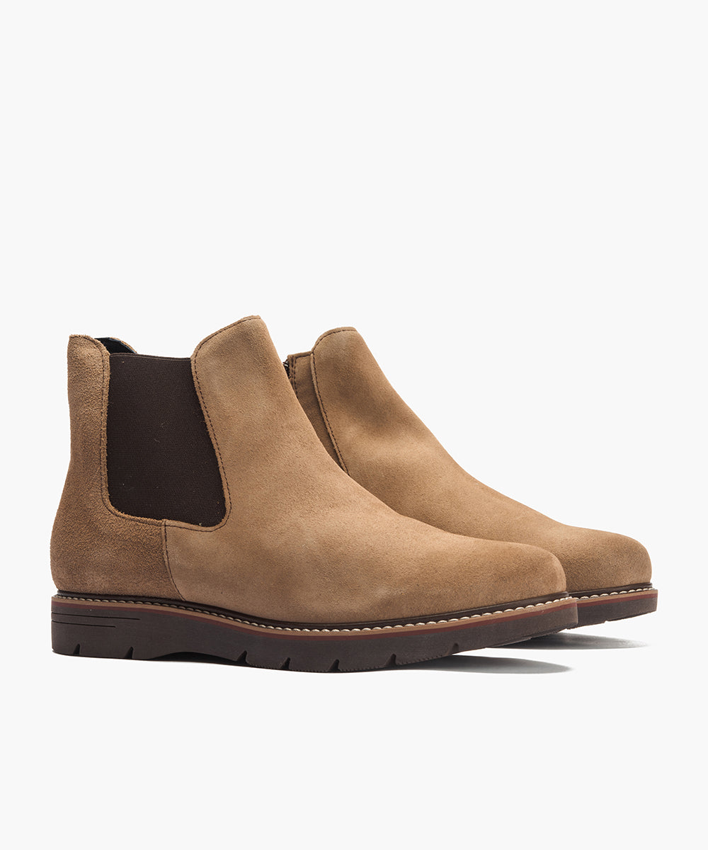 Botin Chelsea en Serraje Taupe