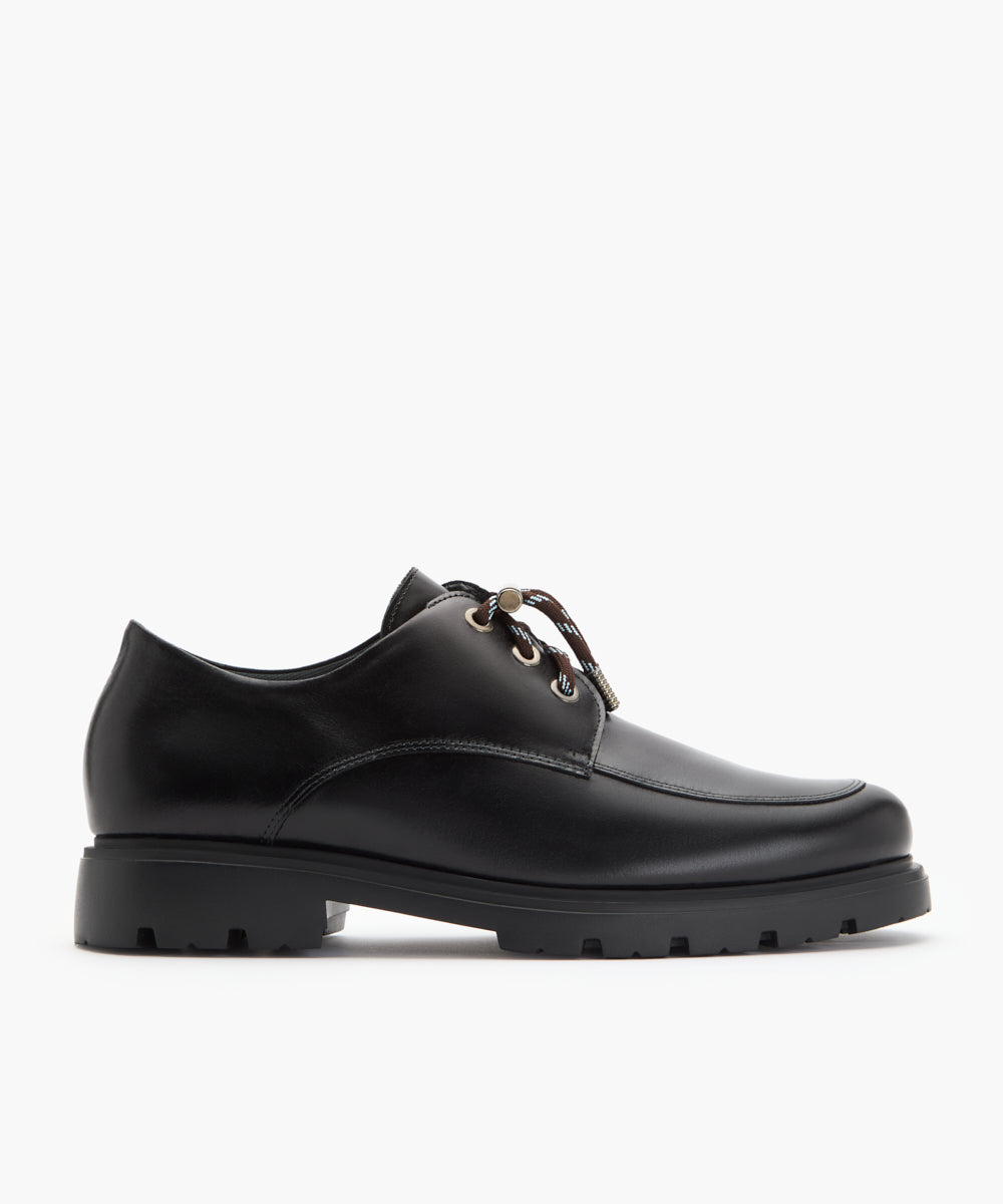 Blucher en Piel Negro con cordón Marron ERROZ x PITILLOS