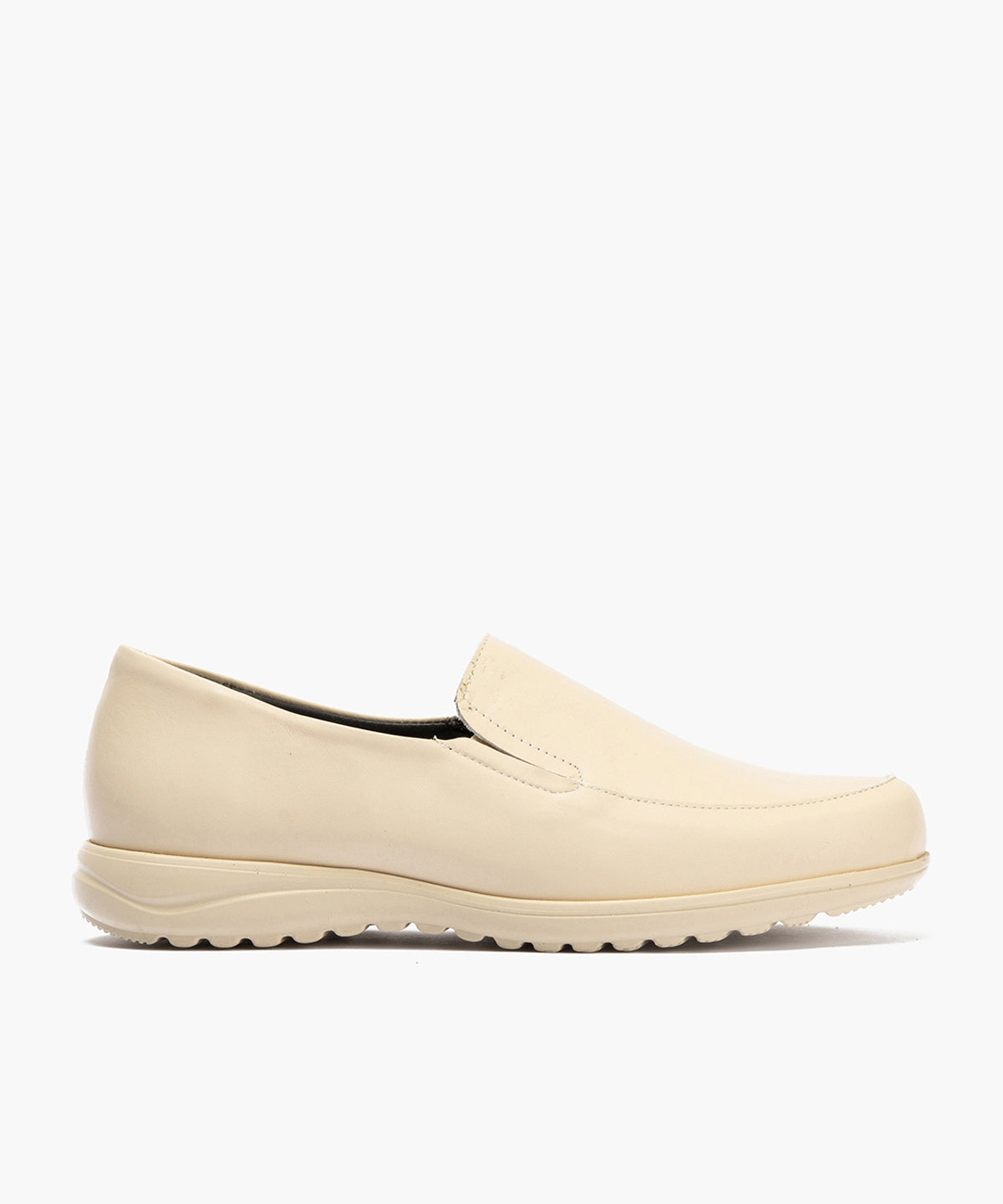 Mocasín Mujer Cuña Baja Beige