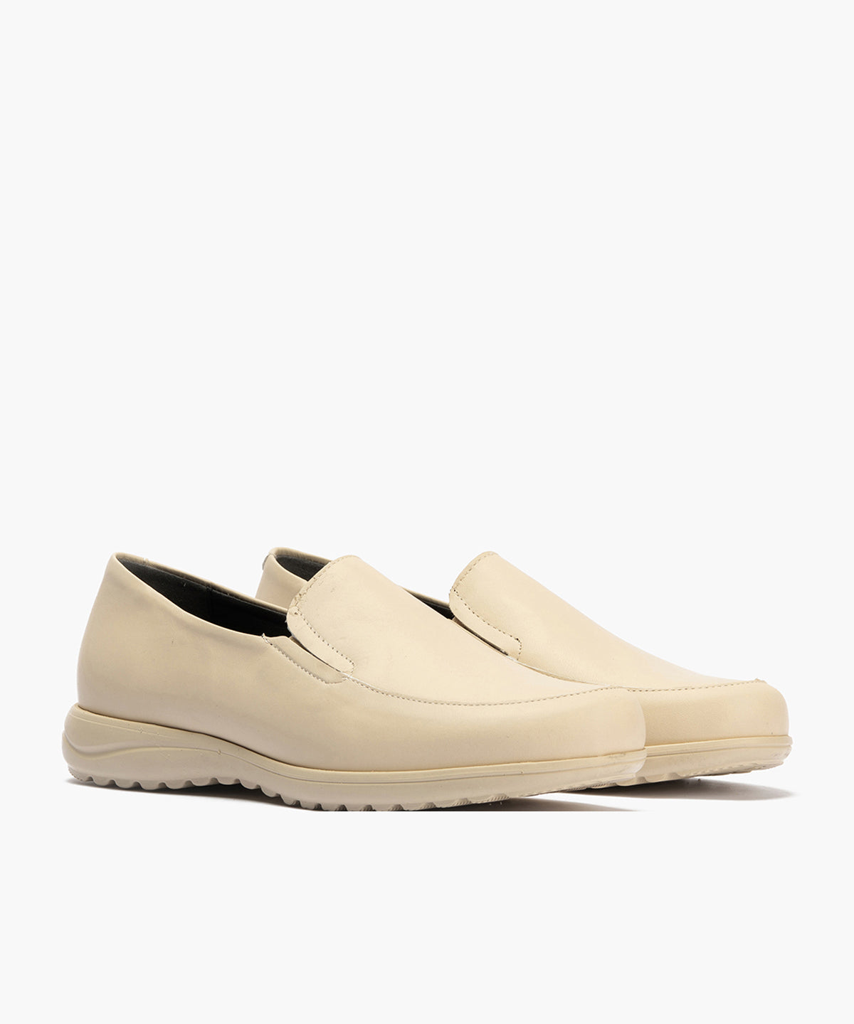 Mocasín Mujer Cuña Baja Beige