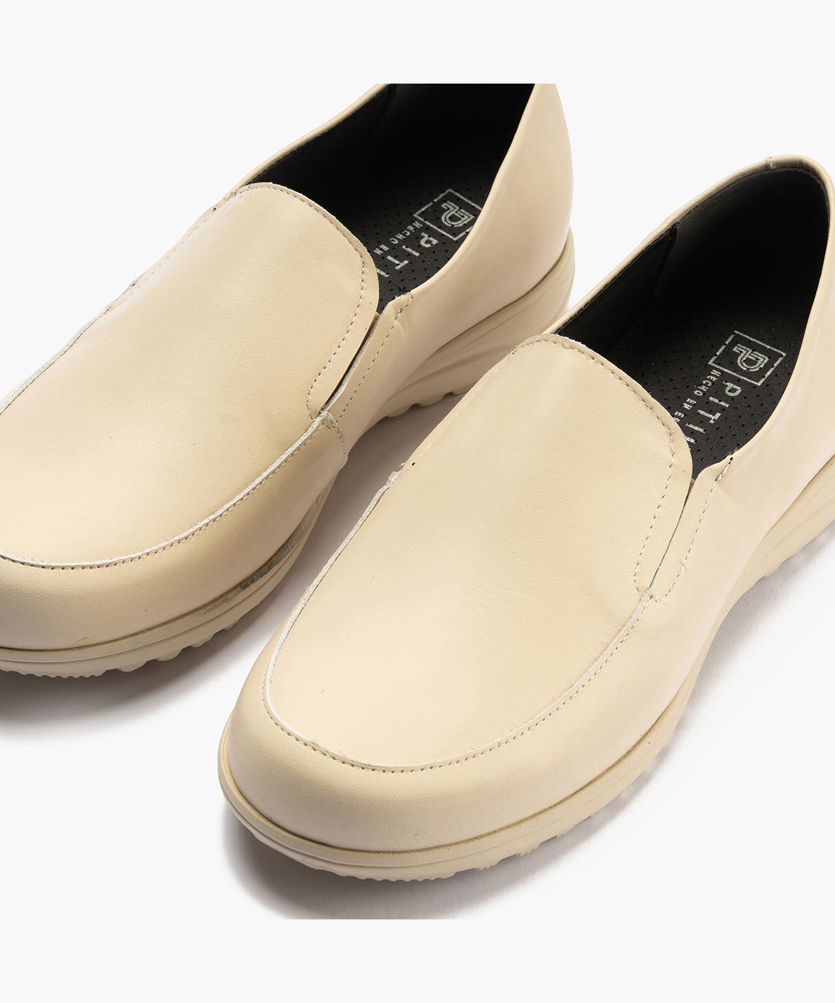 Mocasín Mujer Cuña Baja Beige
