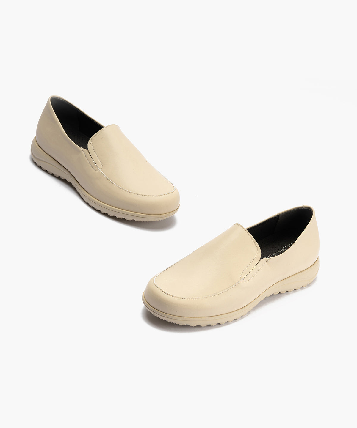 Mocasín Mujer Cuña Baja Beige