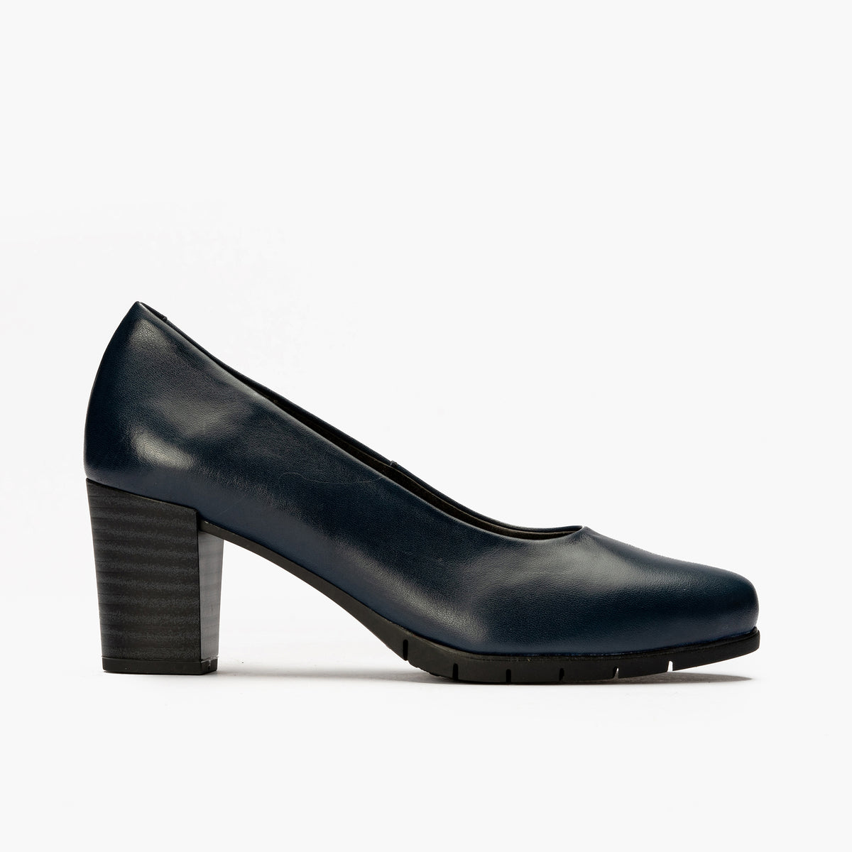 Zapato de Salón Mujer Tacón Alto con Tapas Azul