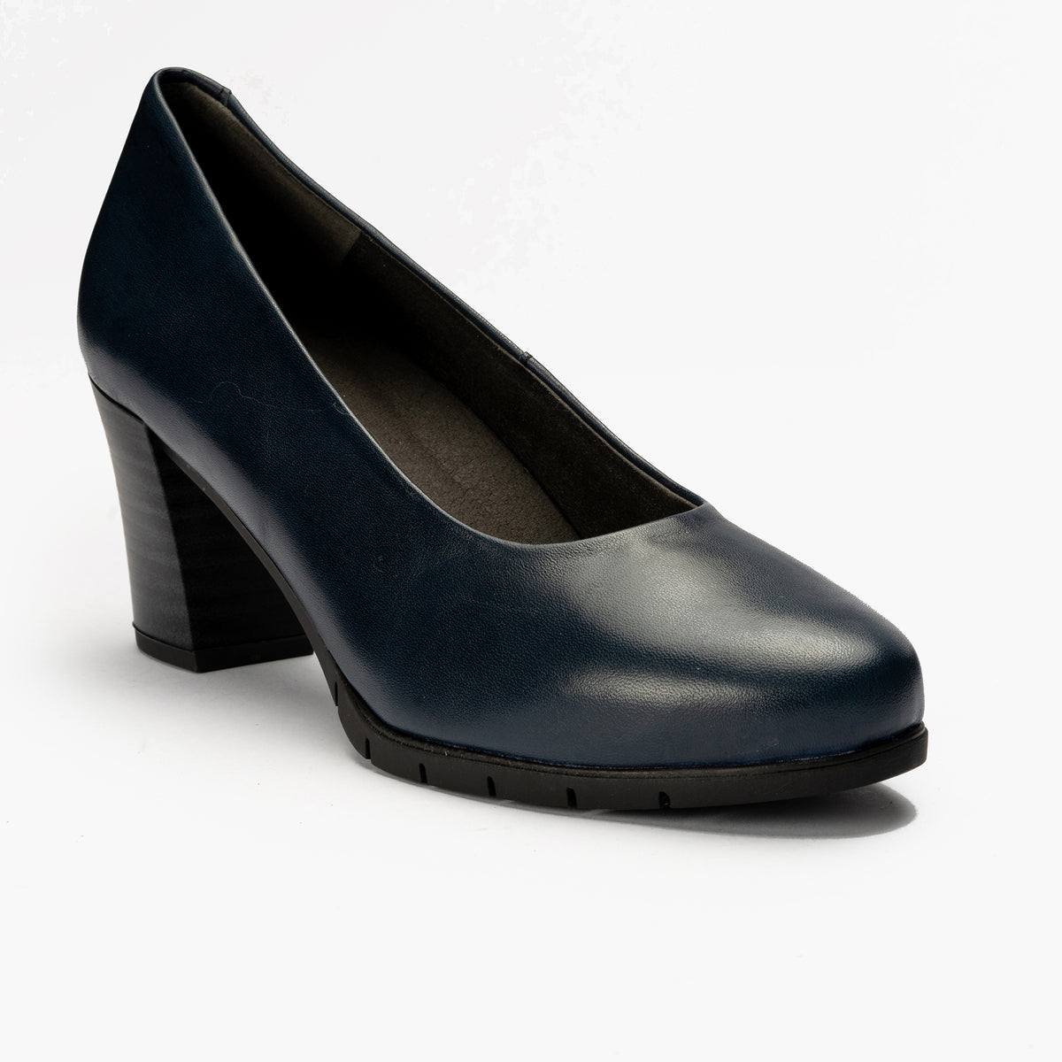 Zapato de Salón Mujer Tacón Alto con Tapas Azul