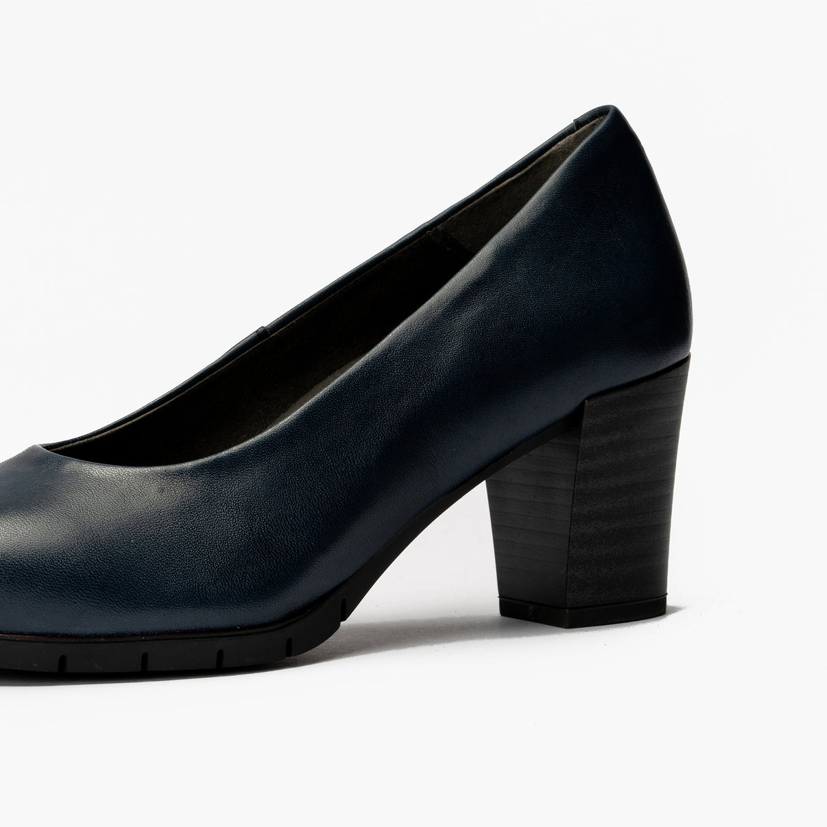 Zapato de Salón Mujer Tacón Alto con Tapas Azul