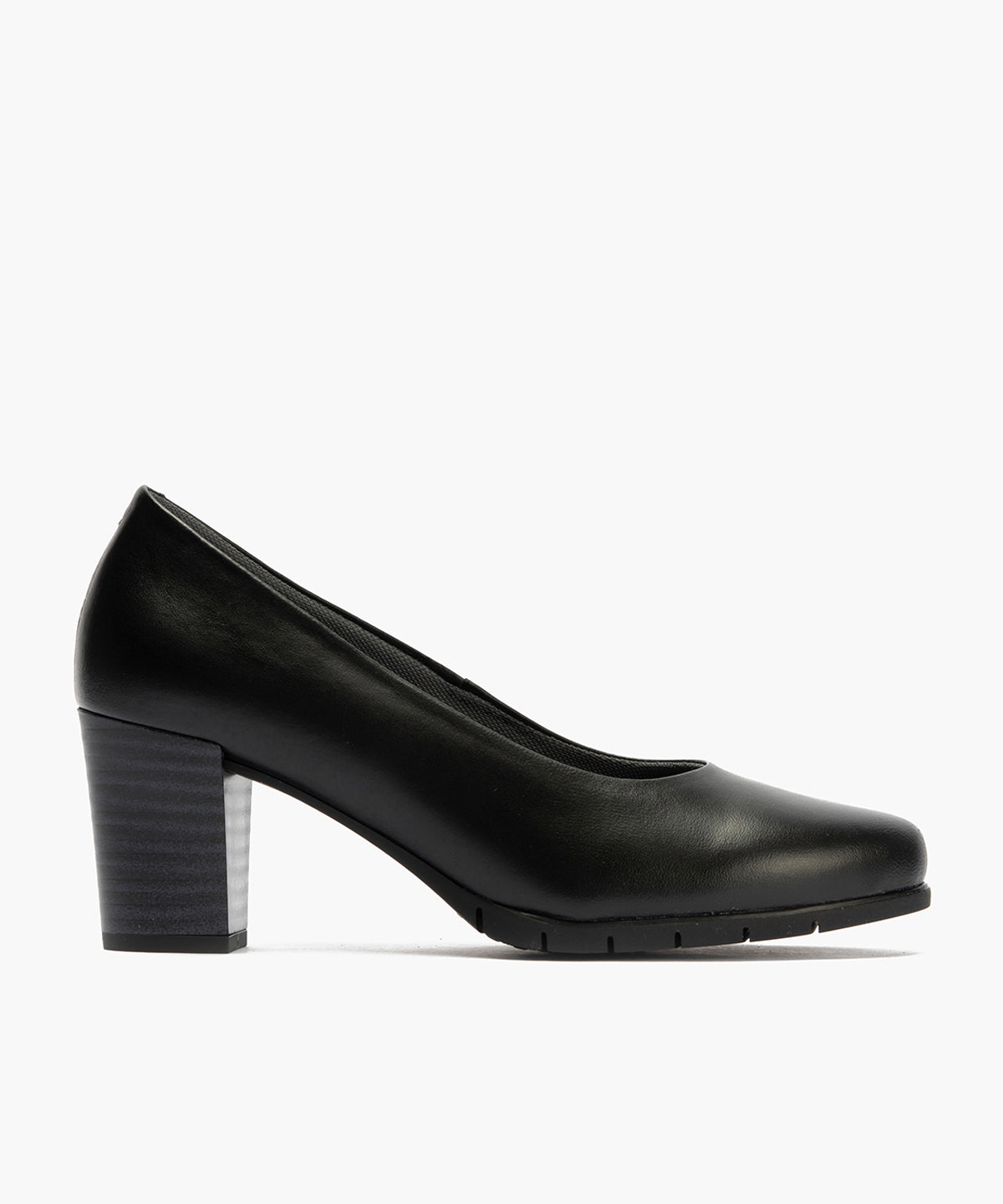 Zapato de Salón Mujer Tacón Alto con Tapas Negro