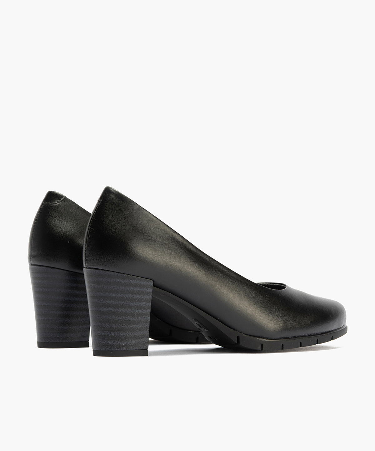 Zapato de Salón Mujer Tacón Alto con Tapas Negro
