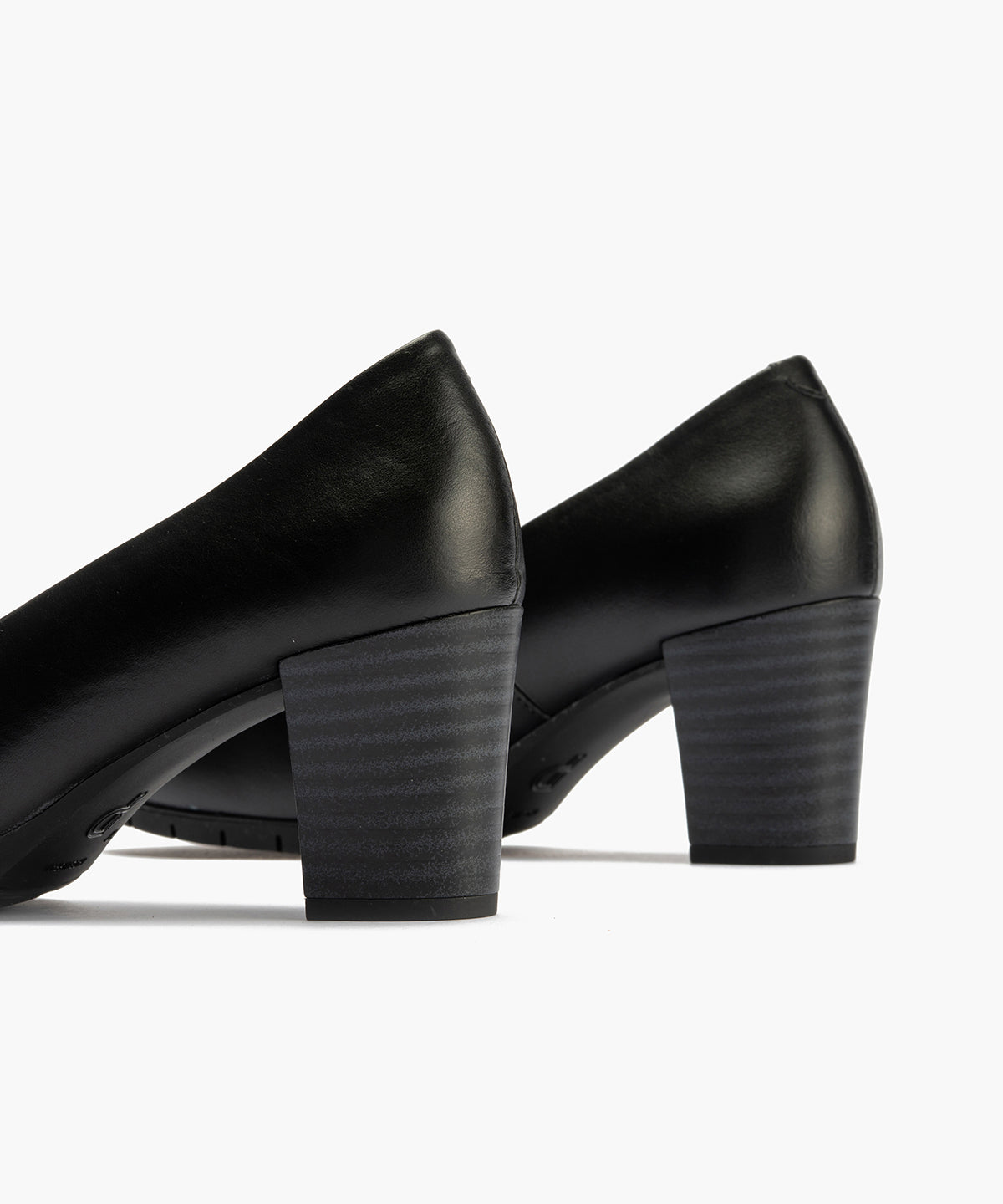 Zapato de Salón Mujer Tacón Alto con Tapas Negro