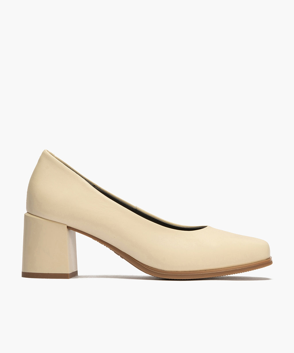 Zapato de Salón Mujer Tacón Alto Beige