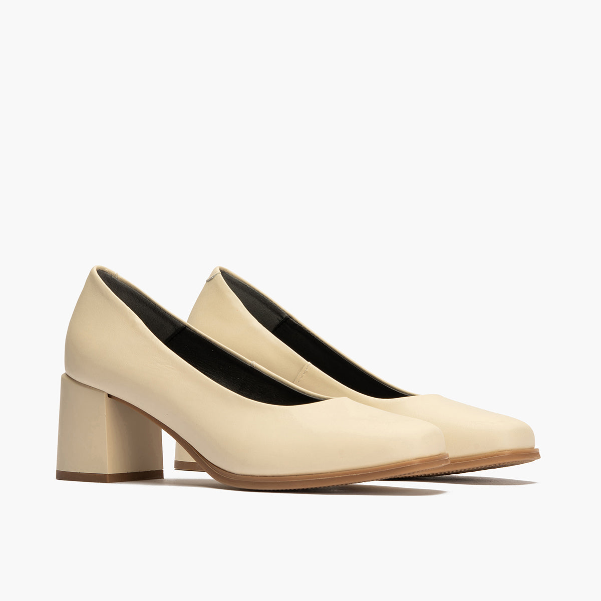 Zapato de Salón Mujer Tacón Alto Beige
