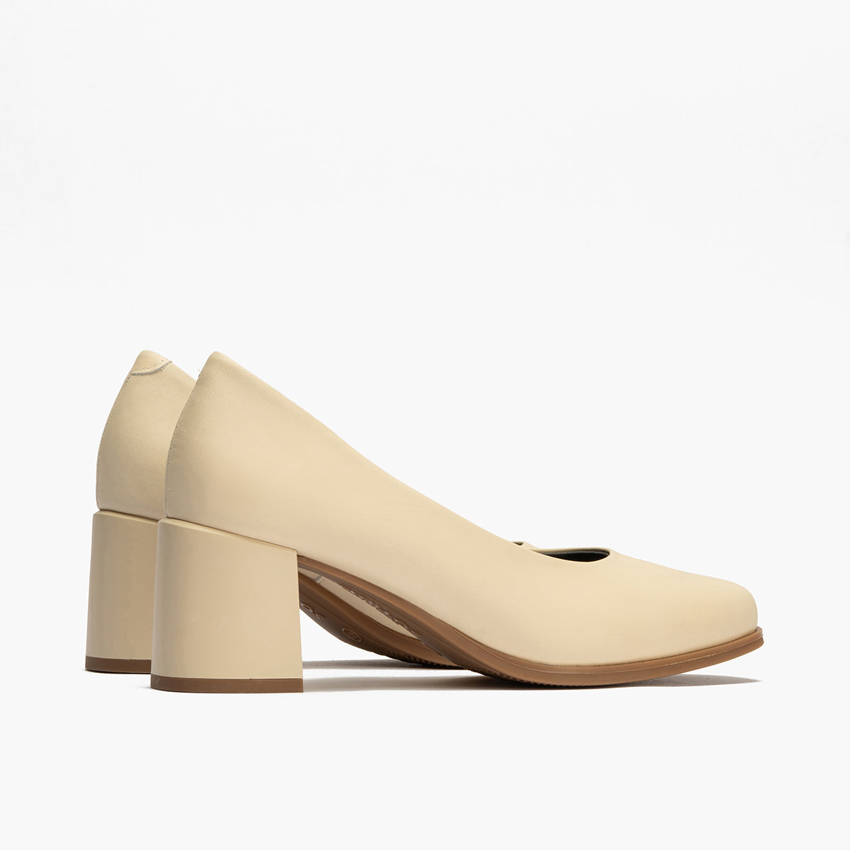 Zapato de Salón Mujer Tacón Alto Beige