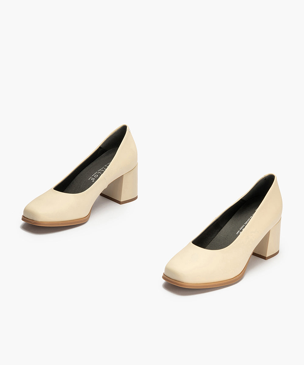 Zapato de Salón Mujer Tacón Alto Beige