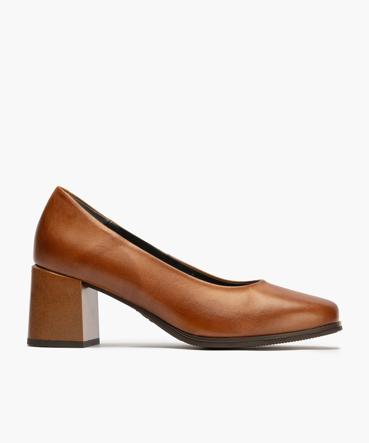 Zapato de Salón Mujer Tacón Alto Marrón Claro