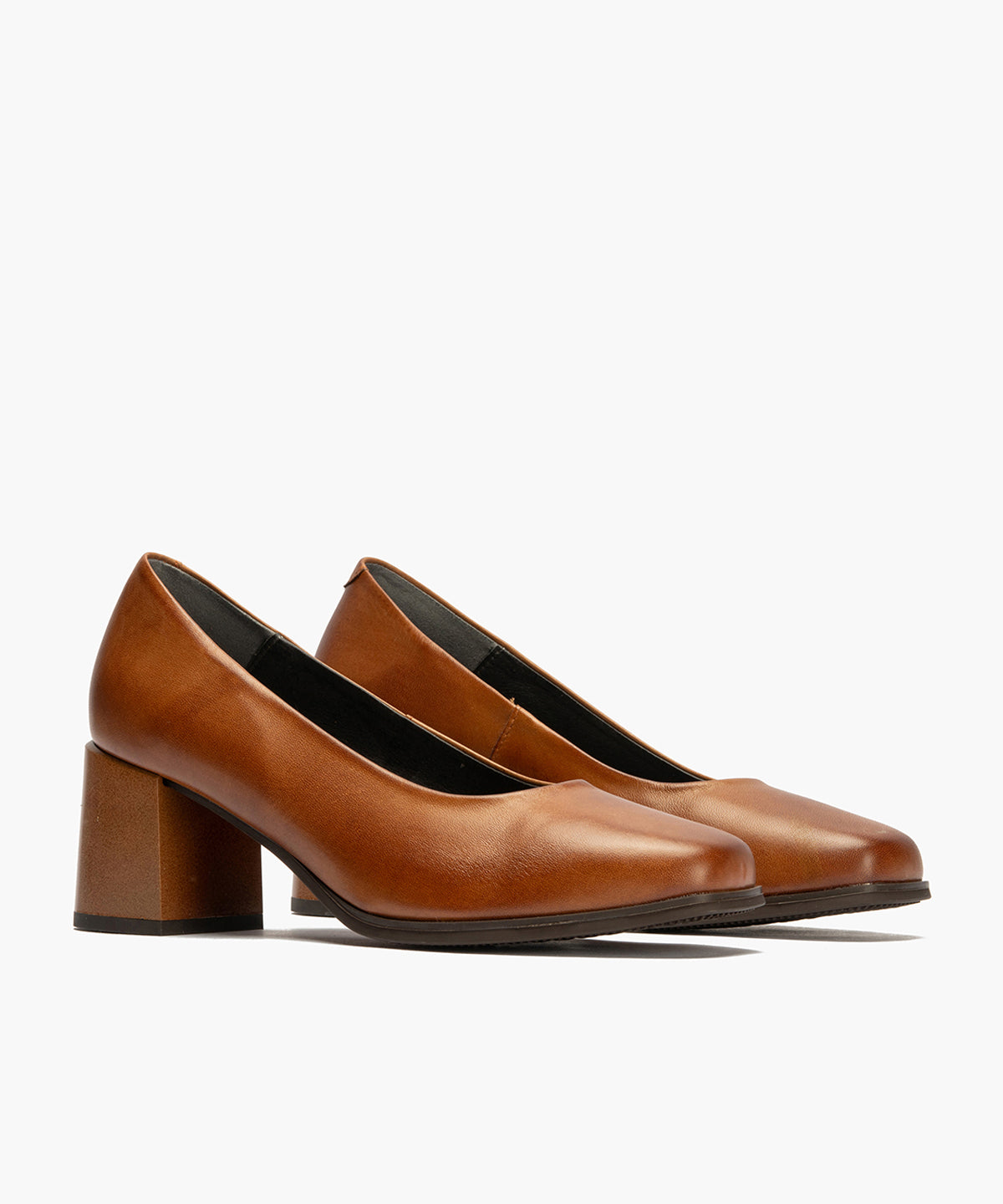 Zapato de Salón Mujer Tacón Alto Marrón Claro