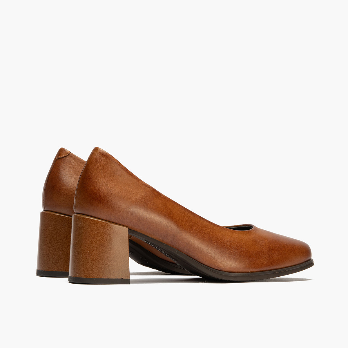 Zapato de Salón Mujer Tacón Alto Marrón Claro