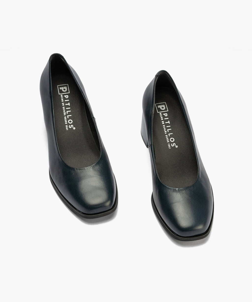 Zapato de Salón Mujer Tacón Alto Azul