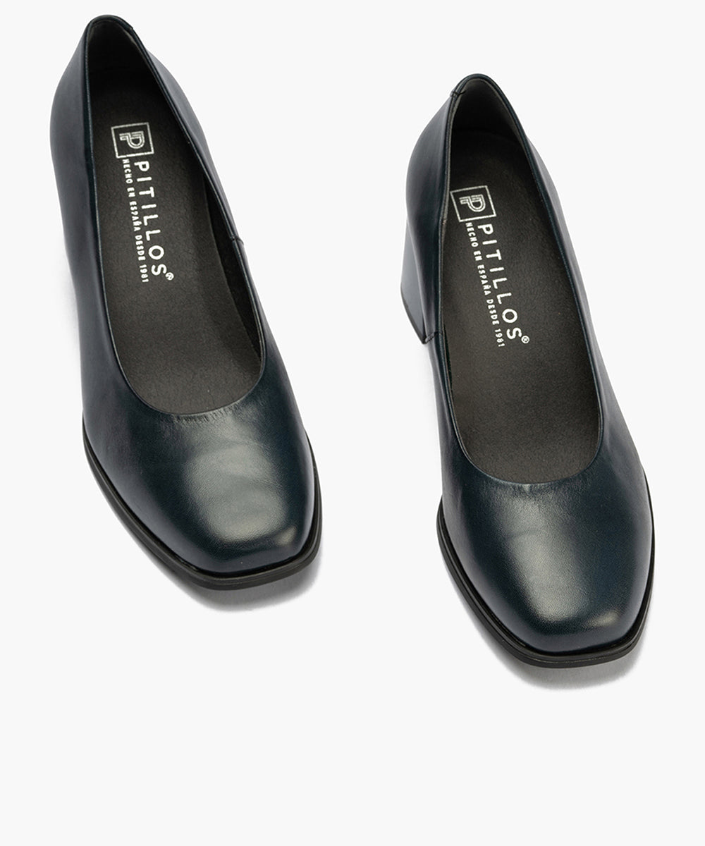 Zapato de Salón Mujer Tacón Alto Azul