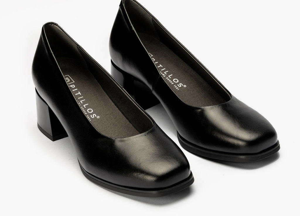 Zapato de Salón Mujer Tacón Alto Negro