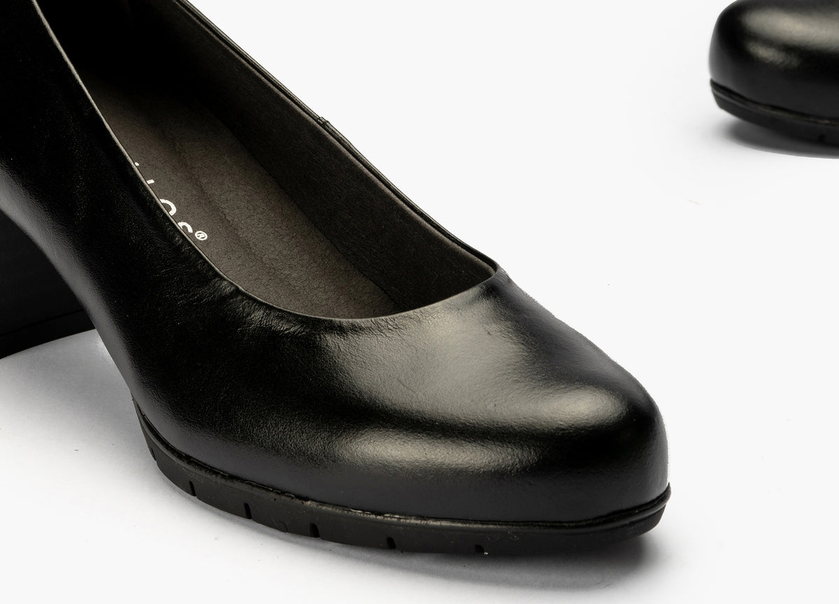 Zapato de Salón Mujer Tacón Alto Negro