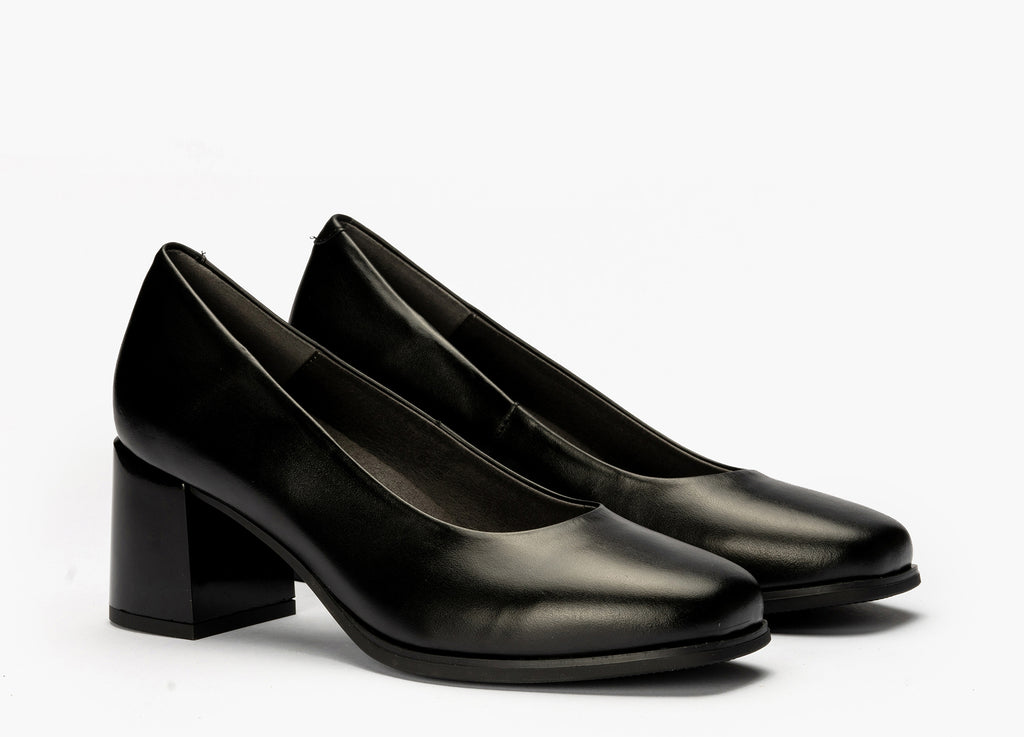 Zapato de Salón Mujer Tacón Alto Negro
