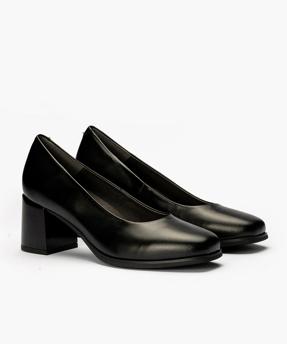 Zapato de Salón Mujer Tacón Alto Negro
