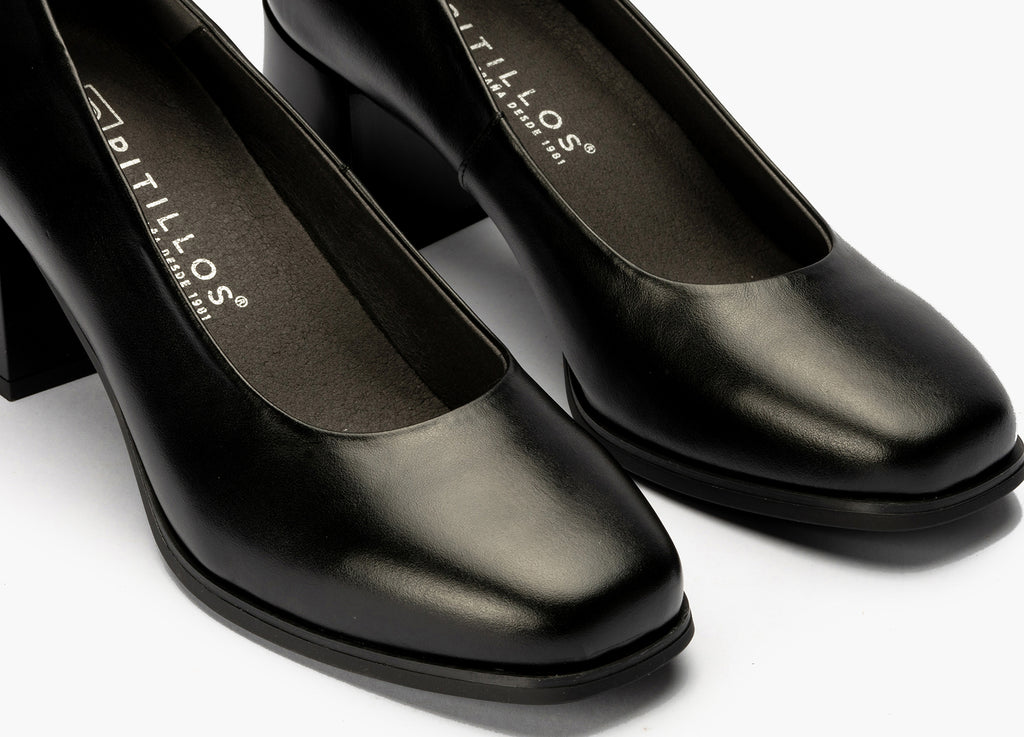 Zapato de Salón Mujer Tacón Alto Negro