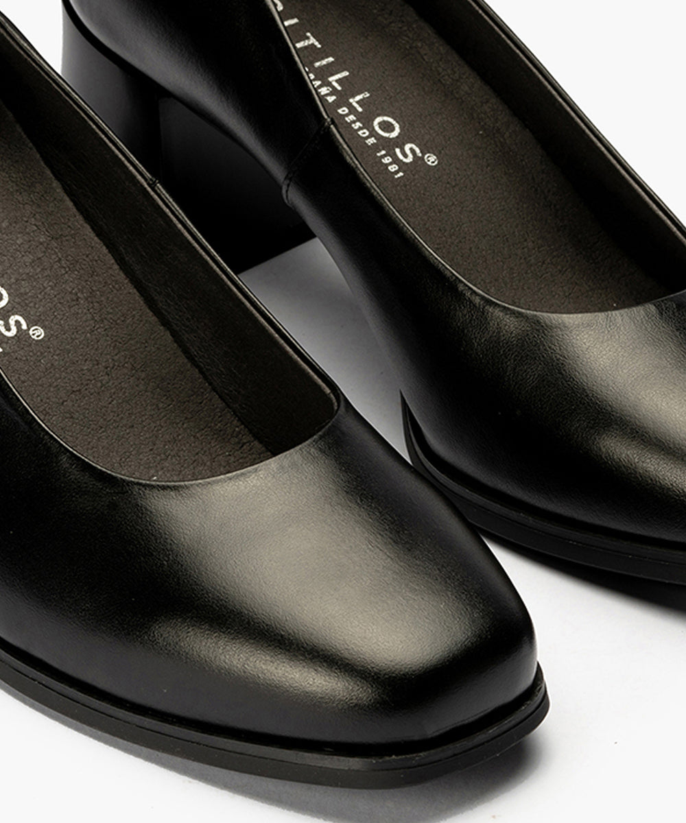 Zapato de Salón Mujer Tacón Alto Negro