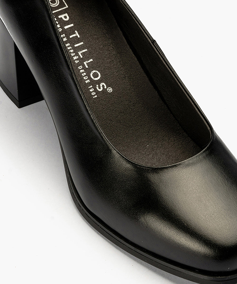Zapato de Salón Mujer Tacón Alto Negro